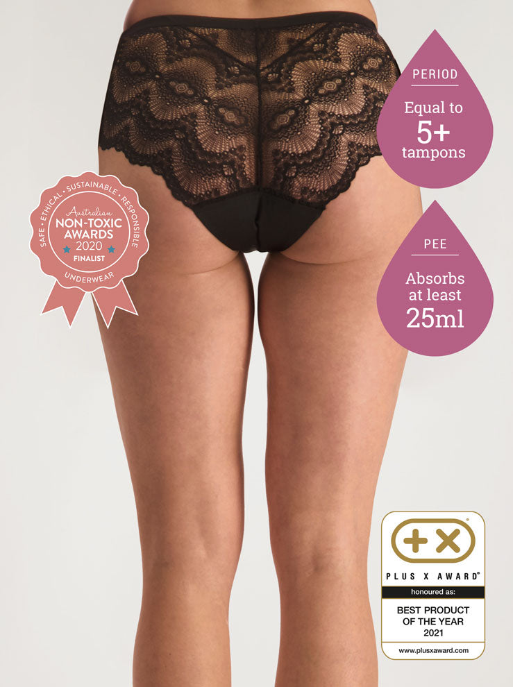 Shop Period Underwear  Full Brief Lace - 5+ Tampons Worth
